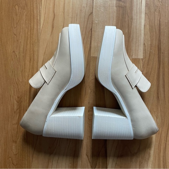 OASIS SOCIETY Chunky Beige Platform Loafer 7 - Picture 6 of 12